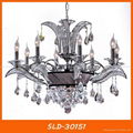 Hotel engineering candle crystal chandelier pendant lamp 3