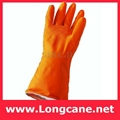 Orange Industrial Rubber Glove / Orange