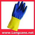 Bi-Colour Rubber Hand Gloves / Rubber Work Gloves Malaysia 2