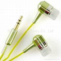 metallic earphone mobiles phone   5