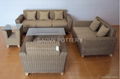 TBPE - 003 PE rattan table set 1