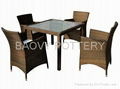 TBPE - 012 PE rattan table set 1