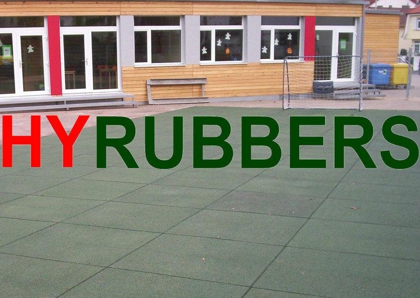 500*500mm Square rubber tiles for playground 2