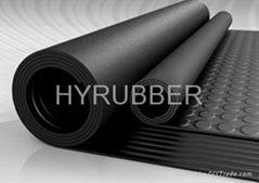 Round button rubber sheet