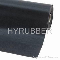 Fine ribbed rubber sheet