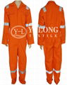 T/C 65/35 chemical resistant coveralls