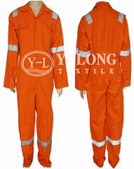 T/C 65/35 chemical resistant coveralls