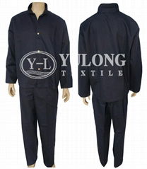 Hi vis reflective fire retardant oil field coverall