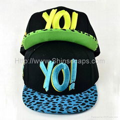 Fashion Custom Embroidered Hip Hop Cap Flat Hat