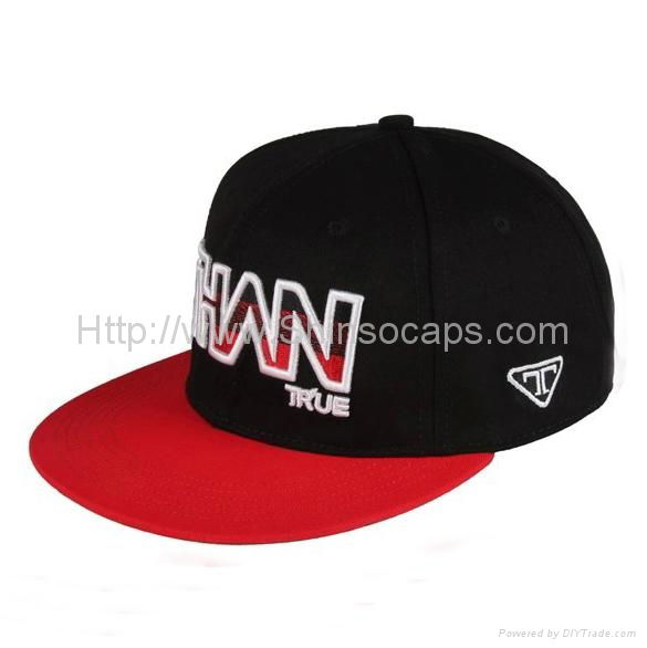 3D Embroidered Cotton Fashion Flat Cap For Men