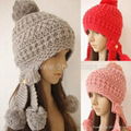 Warm Knitted  Beanies Winter Cap 4