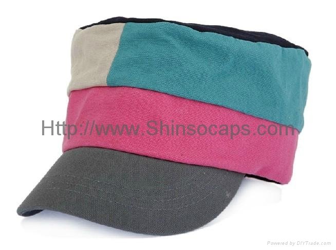 Fashion Cotton Fitted Army Cap Military Hat 2