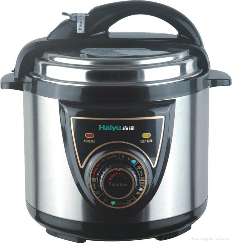 Haiyu microcomputer button 4L 5L 6L electric pressure cooker   3