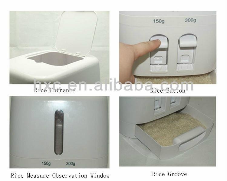 Chinese PP+SS Automatic Rice Bin Rice Container Rice Dispenser 5