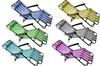 Wholesale Fabric Metale Tube Sunbed Beach Chair Folding Lounge Chair 1