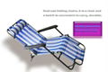 Wholesale Fabric Metale Tube Sunbed Beach Chair Folding Lounge Chair 2