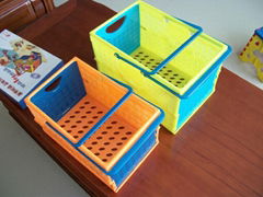 Folding PP Plastic Shopping Basket HXC-PEB19/22/28