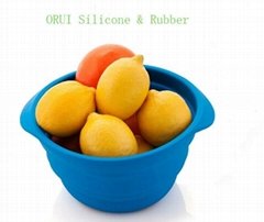 Foldable Silicone Fruit Bowl