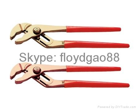 Non-Sparking Non-Magnetic Safety Groove Joint Pliers ATEX EXIIC