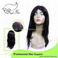 100% Virgin Humanstraight glueless full lace wig