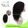 100% Virgin Humanstraight glueless full lace wig 2