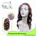100% Virgin Humanstraight glueless full lace wig 3