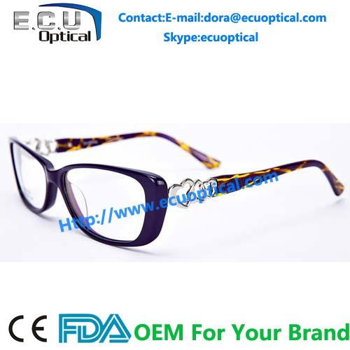 2014 new model eyewear frames glasses acetate optical for women