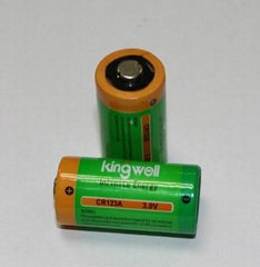 1500mAh CR123A Lithium Primary Battery 3V