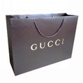 Luxury white cardboard paper  shopping  (clothes ,promotion)paper bag