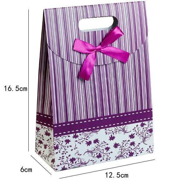  zhejiang china  wholesale  customized Purple gift packing paper bags 3