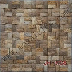 TV background wall coconut mosaic