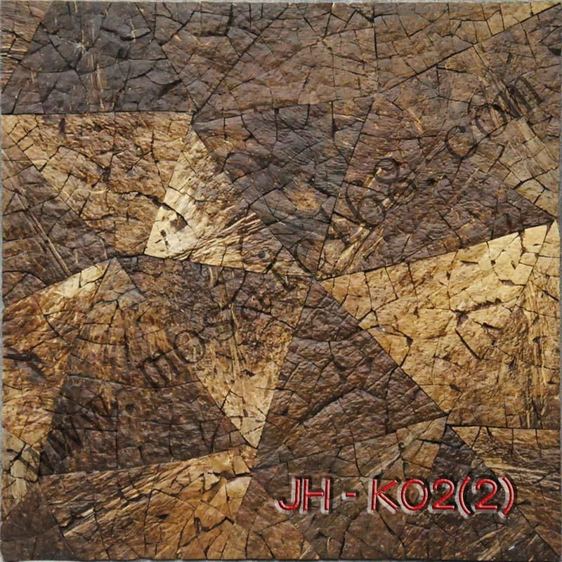 coconut mosaic wall