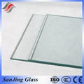 8mm 10mm 12mm clear bent /curved tempered glass for building