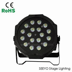 18pcs*1W LED RBG Mini Flat Par Light