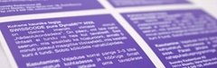 Swisscode stickers digital print purple