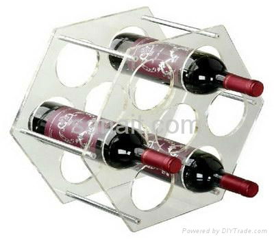 Acrylic wine display stands 4