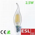 2014 alibaba china manufacturer New item LED Filament led Bulb c37 e14 2W 1