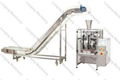 Automatic granule weighing packaging unit