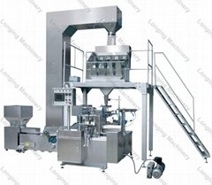 Automatic preformed pouch packing machine for small granule