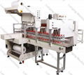 Automatic trayless sleeve sealing and shrink packing machine