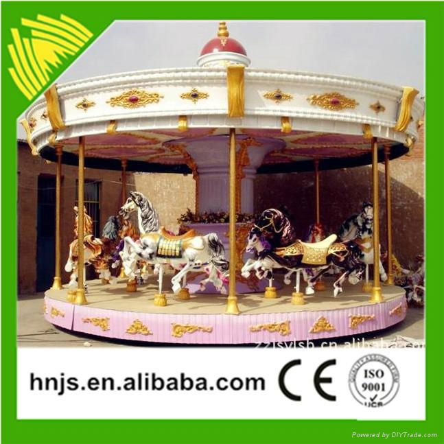 China top sale amusement park carousel rides for sale 5