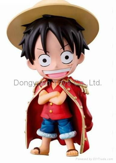 Cartoon character action figure plastic toy