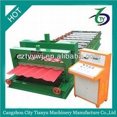 TY automatic glazed tile metal roof panel cold roll forming machine manufacture