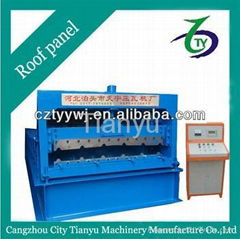 TY corrugated color steel roof panel cold roll forming machine