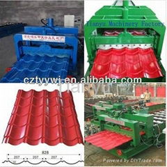 Frequently-used arc glazed tile roll forming machine manufacture