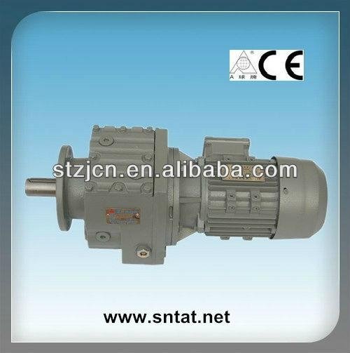 flange installation helical gearbox motor 3