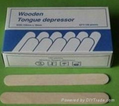 wooden tongue depressor