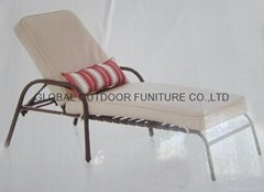 Outdoor Rattan Beach Lounge Chair