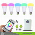 RGB smartphone control LED bulb light