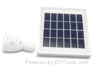 多功能太阳能板充电应急手电灯 2